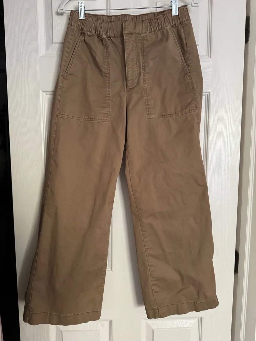 GAP Factory Ermine High Rise Easy Wide-Leg Khakis